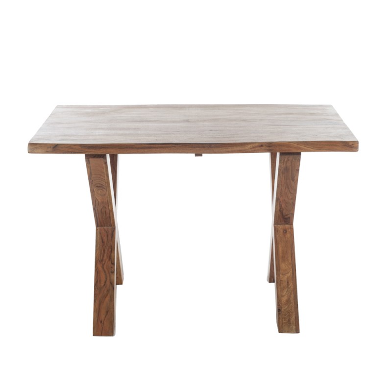 Pantheon ξύλινο ορθογώνιο τραπέζι σε φυσική απόχρωση 120x84x77 εκ