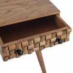Brand ξύλινο γραφείο σε φυσική απόχρωση με ένα συρτάρι 115x50x75 εκ