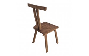 Munggur ξύλινη καρέκλα σε φυσική απόχρωση 53x45x93 εκ