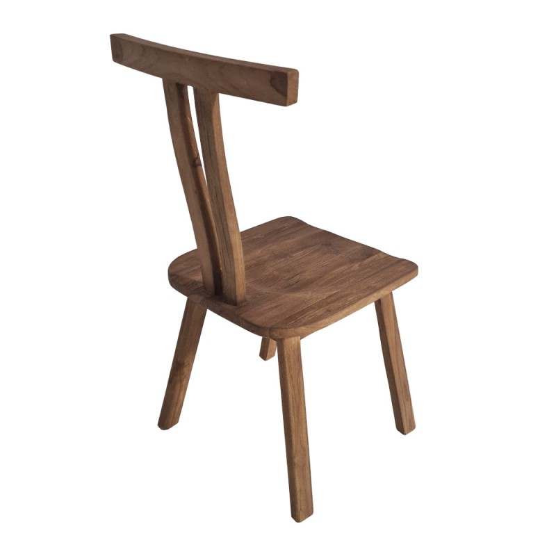 Munggur ξύλινη καρέκλα σε φυσική απόχρωση 53x45x93 εκ