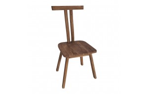 Munggur ξύλινη καρέκλα σε φυσική απόχρωση 53x45x93 εκ