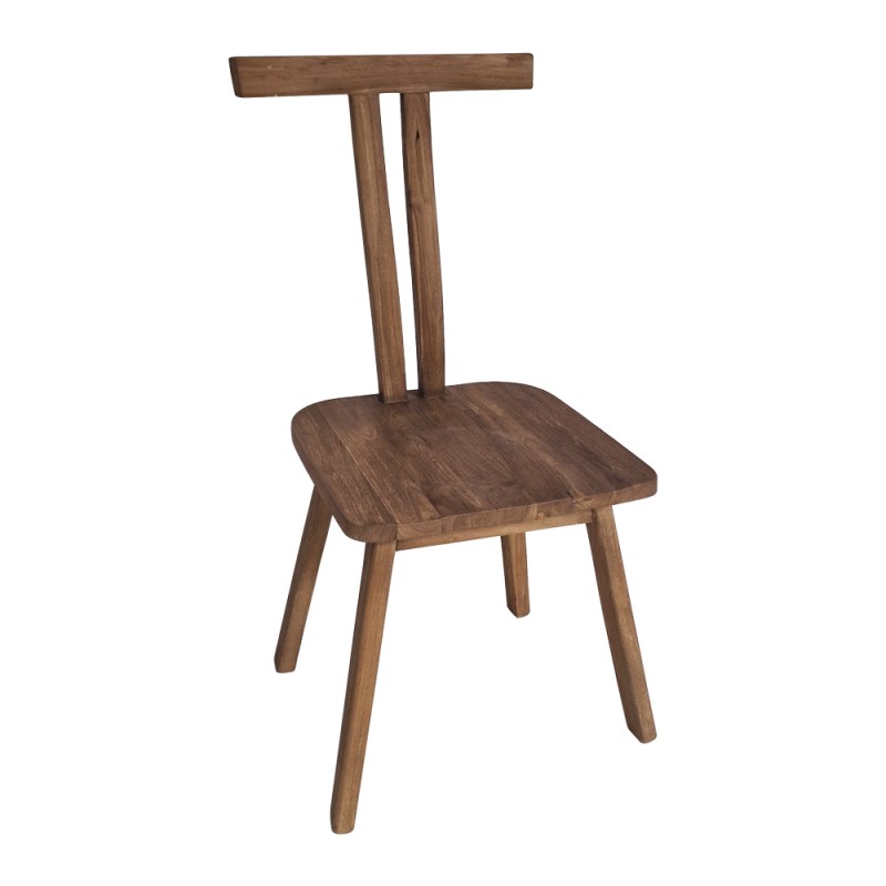 Munggur ξύλινη καρέκλα σε φυσική απόχρωση 53x45x93 εκ