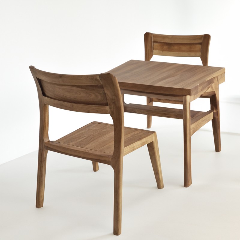 Munggur ξύλινη καρέκλα σε φυσική απόχρωση 46x45x80 εκ Munggur ξύλινη καρέκλα σε φυσική απόχρωση 46x45x80 εκ