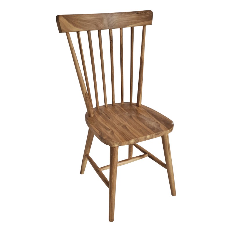 Munggur ξύλινη καρέκλα σε φυσική απόχρωση 51x48x94 εκ