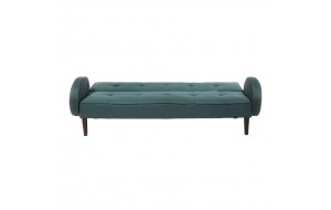 Τριθέσιος υφασμάτινος πράσινος καναπές κρεβάτι 198x96x82