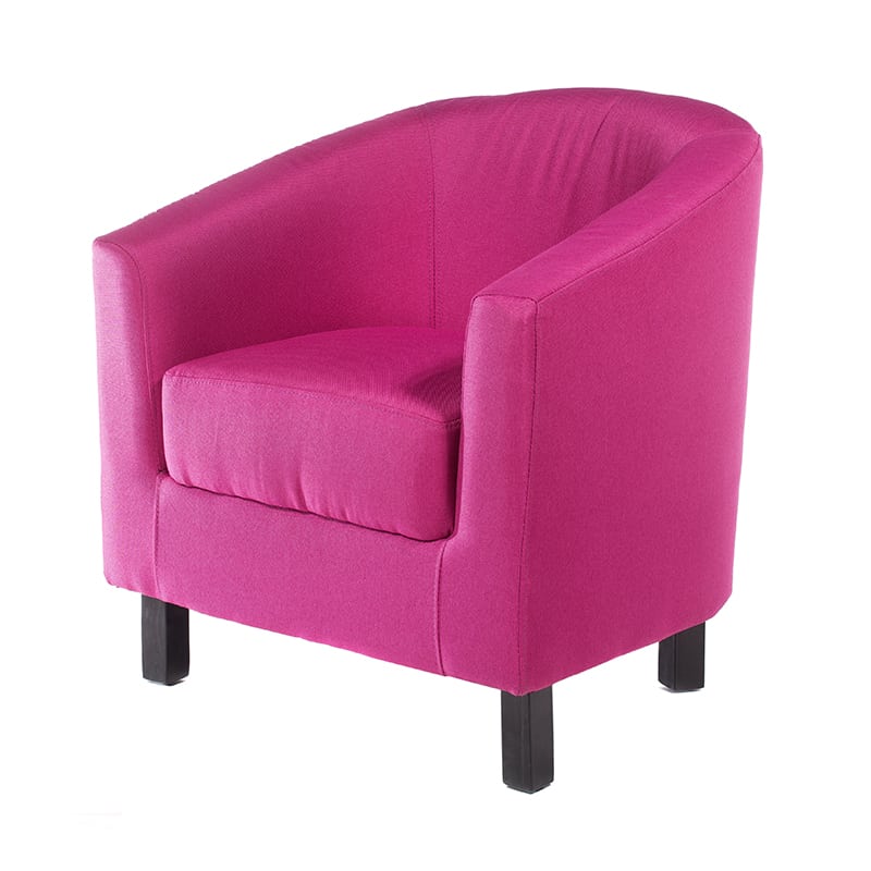 Πολυθρόνα υφασμάτινη σε ροζ χρώμα 74x71x76 εκ