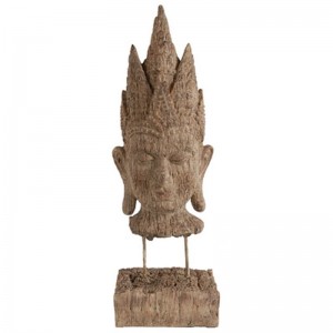 Κεφάλι Βούδα διακοσμητικό από ρητίνη 12x9x39 εκ