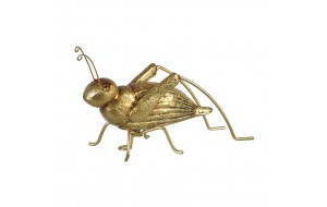Insect διακοσμητική ακρίδα σε χρυσό χρώμα από μέταλλο 18x8x10 εκ