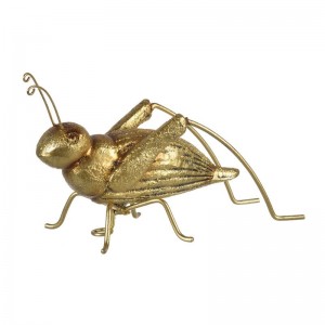 Insect διακοσμητική ακρίδα σε χρυσό χρώμα από μέταλλο 18x8x10 εκ