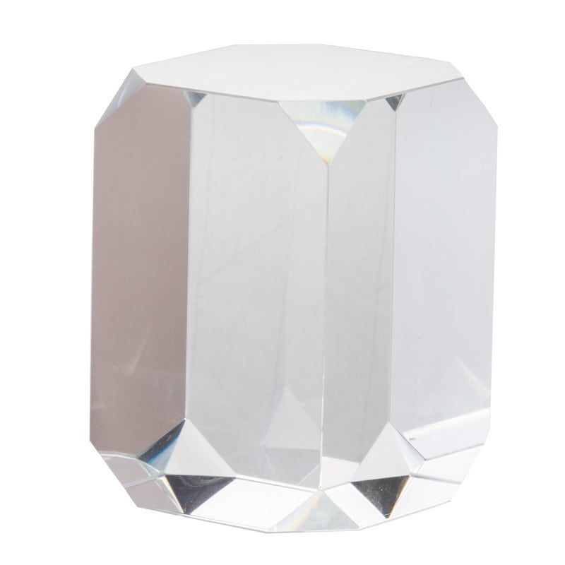 Επιτραπέζιο γυάλινο διακοσμητικό cube γυάλινο 8x12 εκ