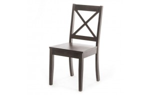 Καρέκλα ξύλινη σε σκούρο καφέ χρώμα 50x45x91 εκ
