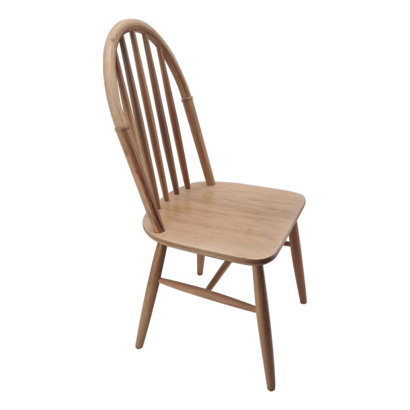 Bony ξύλινη καρέκλα σε φυσική απόχρωση 42x47x92 εκ