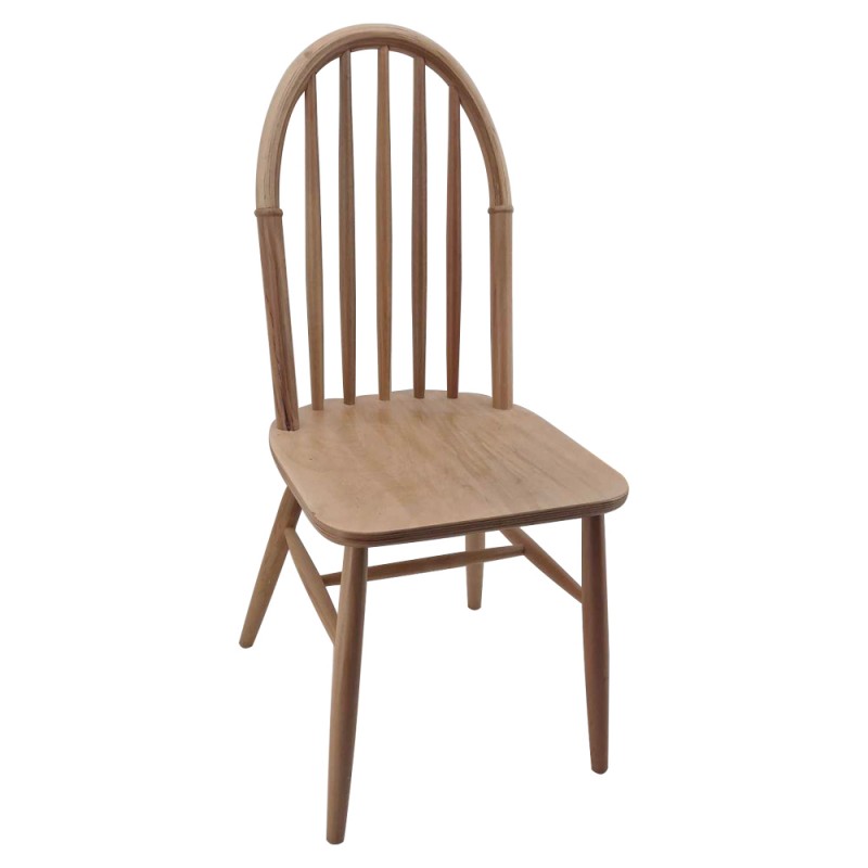 Bony ξύλινη καρέκλα σε φυσική απόχρωση 42x47x92 εκ