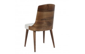 Rio ξύλινη καρέκλα με ύφασμα σε μπεζ χρώμα 52x63x94 εκ