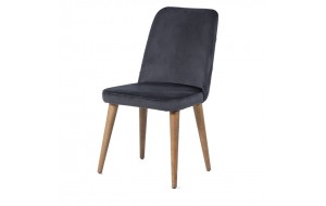 Lotus Hilsoaps ξύλινη καρέκλα με ύφασμα 49x60x90 εκ