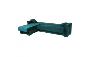Porto Efor καναπές κρεβάτι γωνιακός υφασμάτινος 220x80x82 εκ