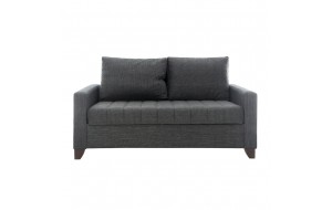 Couple διθέσιος καναπές κρεβάτι σε γκρι χρώμα 165x90x90 εκ 