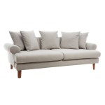 UK Sofa τριθέσιος καναπές σε γκρι χρώμα 210x100x75 εκ