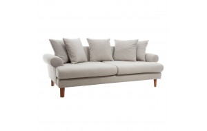 UK Sofa τριθέσιος καναπές σε γκρι χρώμα 210x100x75 εκ