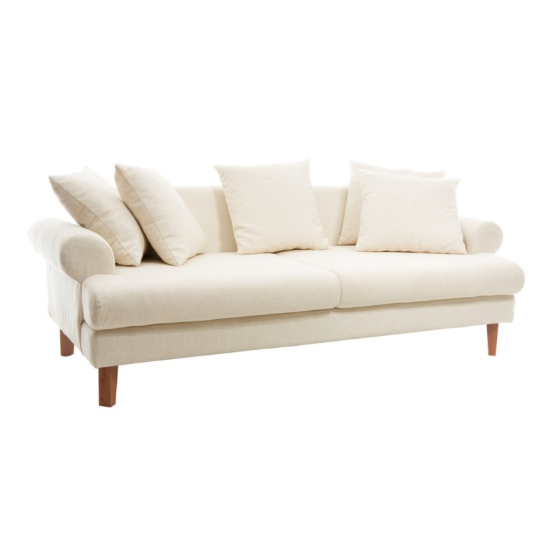UK Sofa τριθέσιος καναπές σε λευκό χρώμα 210x100x75 εκ