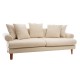 UK Sofa τριθέσιος καναπές σε μπεζ χρώμα 210x100x75 εκ