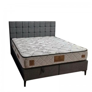 Comfort διπλό κρεβάτι σε γκρι χρώμα με αποθηκευτικό χώρο 160x200 εκ