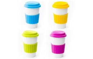 Κούπα καφέ σε τέσσερα χρώματα από πορσελάνη