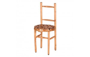 Καρέκλα σε φυσική απόχρωση από μασίφ ακακία 40x40x60 εκ