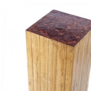 Σκαμπό Julia ξύλινο σε φυσικό χρώμα 30x30x90 εκ