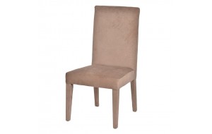 Καρέκλα Belmont από ξύλο και ύφασμα φυσικού χρώματος 55x64x107 εκ
