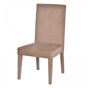 Καρέκλα Belmont από ξύλο και ύφασμα φυσικού χρώματος 55x64x107 εκ