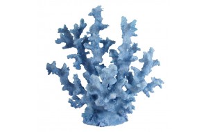 Κοράλλι διακοσμητικό ρητίνης σε γαλάζιο χρώμα 25x16x27 εκ