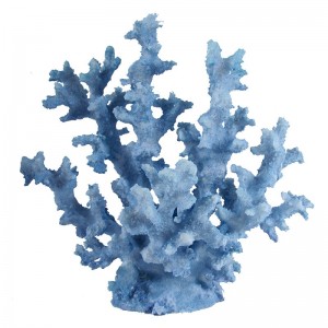 Κοράλλι διακοσμητικό ρητίνης σε γαλάζιο χρώμα 27 εκ