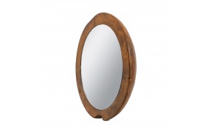 Artekko Woody Καφέ Καθρέπτης Τοίχου από Ξύλο Teak 40x40x6εκ Artekko Woody Καφέ Καθρέπτης Τοίχου από Ξύλο Teak 40x40x6εκ