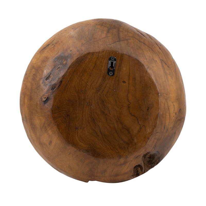 Artekko Woody Καφέ Καθρέπτης Τοίχου από Ξύλο Teak 40x40x6εκ