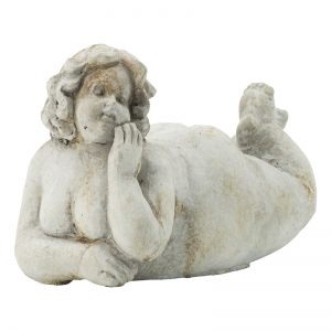 Άγαλμα διακοσμητικό τσιμεντένιο σε σχήμα γυναίκας 17.8x10x12.5 εκ