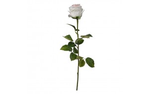 Διακοσμητικό τριαντάφυλλο pp λευκό 73 εκ