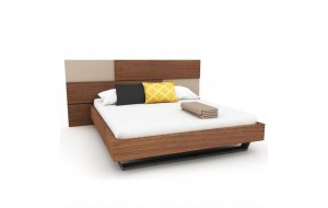 Lotus κρεβάτι με κεφαλάρι σε διάφορα χρώματα 160x200 εκ