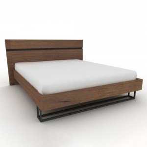 Iron κρεβάτι διπλό με μεταλλικά πόδια 