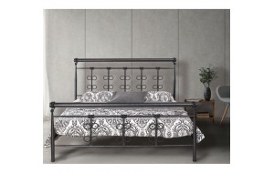 Κρεβάτι μεταλλικό με μοτίβο σε διάφορα χρώματα και διαστάσεις