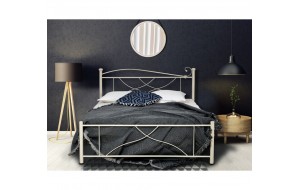 Κρεβάτι με μεταλλικό σκελετό σε πολλά χρώματα και διαστάσεις