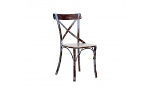 Agata rustik μεταλλική καρέκλα σε διάφορα χρώματα 53x43x88 εκ