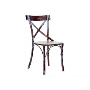 Agata rustik μεταλλική καρέκλα 53x43x45xh88 εκ