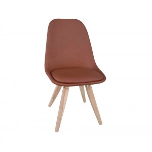 Dottore S retro καρέκλα με ξύλινα πόδια 49x54x88 εκ