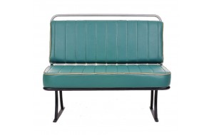 Bus Seat industrial μεταλλικός διθέσιος καναπές σε διάφορα χρώματα και υλικά 110x65x90 εκ