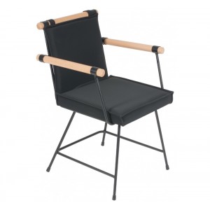 Funky-P πολυθρόνα με μπράτσα από ξύλο και μαξιλάρια σε διάφορα χρώματα και υλικά 56x60x84 εκ