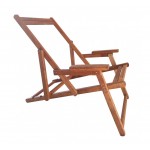 Σεζλόνγκ ξύλινη  65x131x84 εκ