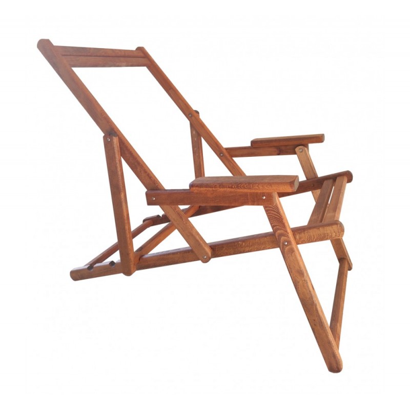 Σεζλόνγκ ξύλινη  65x131x84 εκ