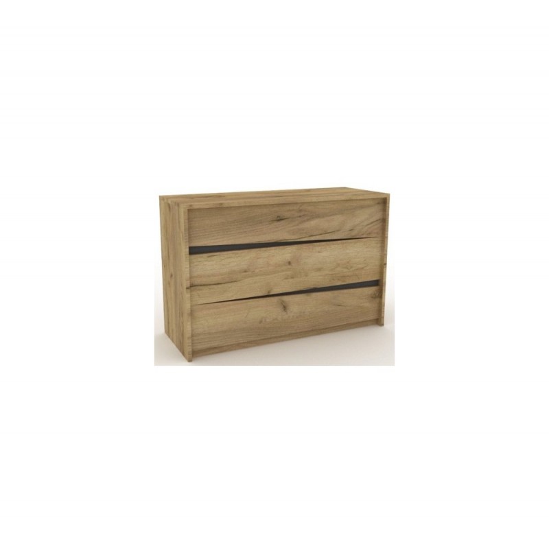 Passion συρταριέρα σε διάφορες αποχρώσεις ξύλου 110x42x72 εκ