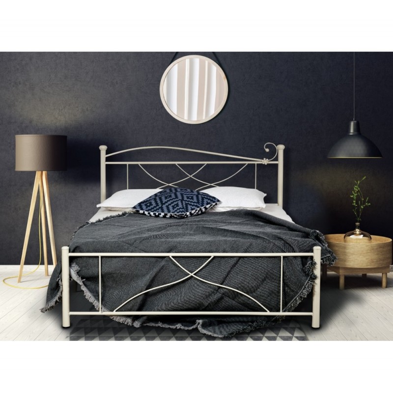 Κρεβάτι με μεταλλικό σκελετό σε πολλά χρώματα και διαστάσεις